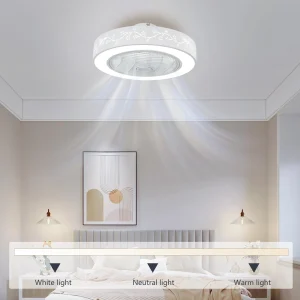 Smart Ceiling Fan, Dimmable Light with Remote Control