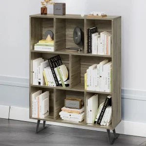 Open Wooden Book Shelf