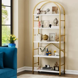 5 Tiers Bookshelf Arched